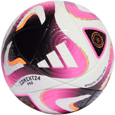 Piłka nożna adidas Conext 24 Pro biało-różowa IP1616 Piłka nożna adidas Conext 24 Pro biało-różowa IP1616