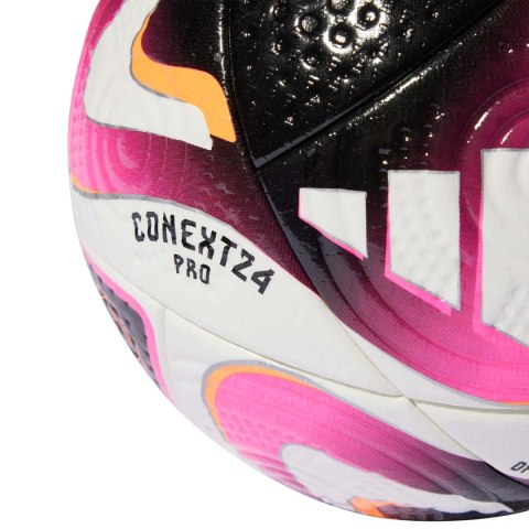 Piłka nożna adidas Conext 24 Pro biało-różowa IP1616 Piłka nożna adidas Conext 24 Pro biało-różowa IP1616