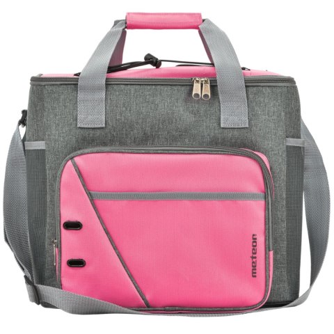 Torba termiczna Meteor Frosty 30L różowo-szara 74640 Torba termiczna Meteor Frosty 30L różowo-szara 74640