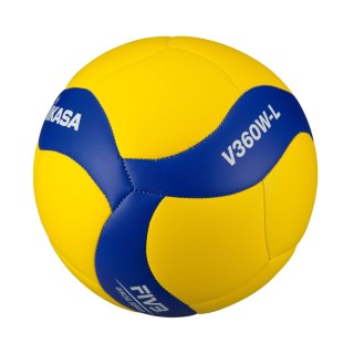 Piłka siatkowa Mikasa żółto-niebieska V360W-L
