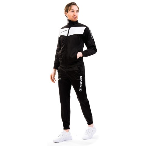 Dres Givova Tuta Visa czarno-biały TR018 1003 Dres Givova Tuta Visa czarno-biały TR018 1003