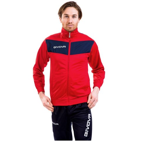 Dres Givova Tuta Visa czerwono-granatowy TR018 1204 Dres Givova Tuta Visa czerwono-granatowy TR018 1204