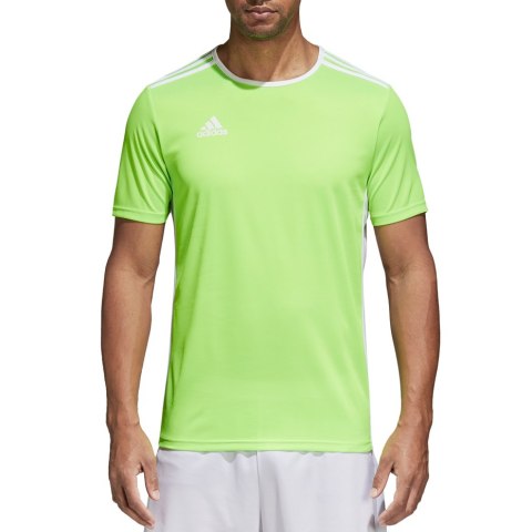 Koszulka męska adidas Entrada 18 Jersey limonkowa CE9758 Koszulka męska adidas Entrada 18 Jersey limonkowa CE9758