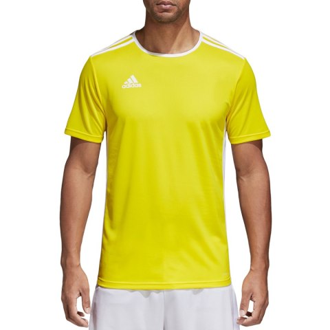 Koszulka męska adidas Entrada 18 Jersey żółta CD8390 Koszulka męska adidas Entrada 18 Jersey żółta CD8390