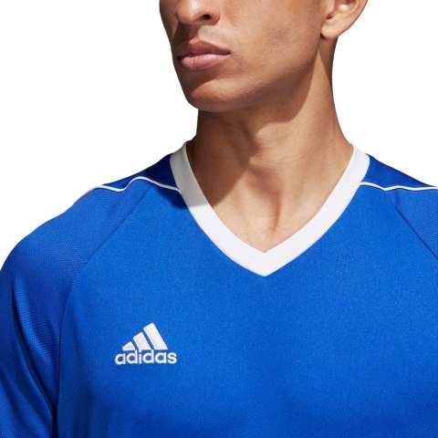Koszulka męska adidas Tiro 17 Jersey niebieska BK5439 Koszulka męska adidas Tiro 17 Jersey niebieska BK5439