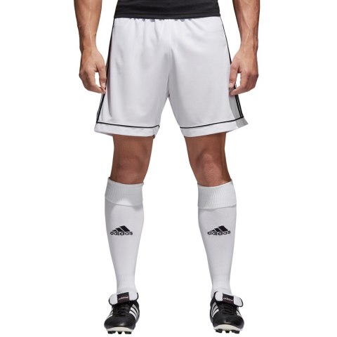 Spodenki dla dzieci adidas Squadra 17 JUNIOR biało-czarne BJ9227/GH1668 Spodenki dla dzieci adidas Squadra 17 JUNIOR biało-czarne BJ9227/GH1668