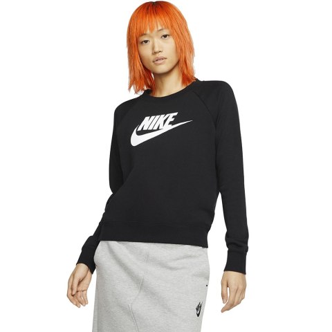 Bluza damska Nike Essentials Crew FLC HBR czarna BV4112 010 Bluza damska Nike Essentials Crew FLC HBR czarna BV4112 010