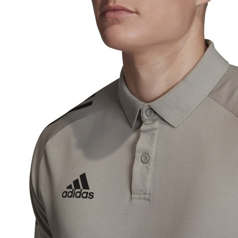 Koszulka męska adidas Condivo 20 Polo szaro-czarna ED9247 Koszulka męska adidas Condivo 20 Polo szaro-czarna ED9247