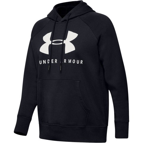 Bluza damska Under Armour Rival Fleece Graphic Hoodie czarna 1348550 001 Bluza damska Under Armour Rival Fleece Graphic Hoodie czarna 1348550 001