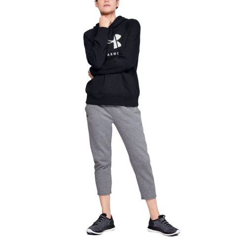 Bluza damska Under Armour Rival Fleece Graphic Hoodie czarna 1348550 001 Bluza damska Under Armour Rival Fleece Graphic Hoodie czarna 1348550 001