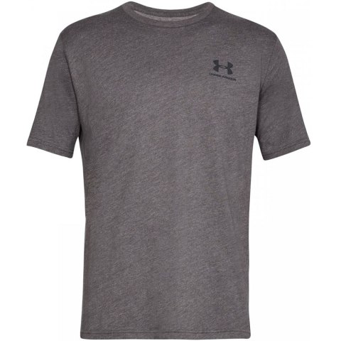Koszulka męska Under Armour Sportstyle Left Chest SS ciemny szary 1326799 019 Koszulka męska Under Armour Sportstyle Left Chest SS ciemny szary 1326799 019