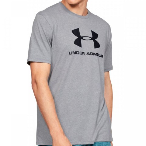 Koszulka męska Under Armour Sportstyle Logo SS szara 1329590 036 Koszulka męska Under Armour Sportstyle Logo SS szara 1329590 036