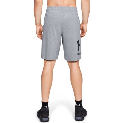 Spodenki męskie Under Armour Sportstyle Cotton Logo szare 1329300 035 Spodenki męskie Under Armour Sportstyle Cotton Logo szare 1329300 035