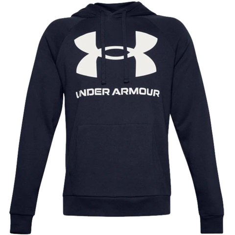 Bluza męska Under Armour Rival Fleece Big Logo HD granatowa 1357093 410 Bluza męska Under Armour Rival Fleece Big Logo HD granatowa 1357093 410