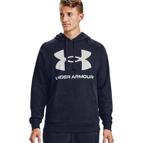 Bluza męska Under Armour Rival Fleece Big Logo HD granatowa 1357093 410 Bluza męska Under Armour Rival Fleece Big Logo HD granatowa 1357093 410