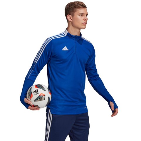 Bluza męska adidas Tiro 21 Training Top niebieska GH7302 Bluza męska adidas Tiro 21 Training Top niebieska GH7302