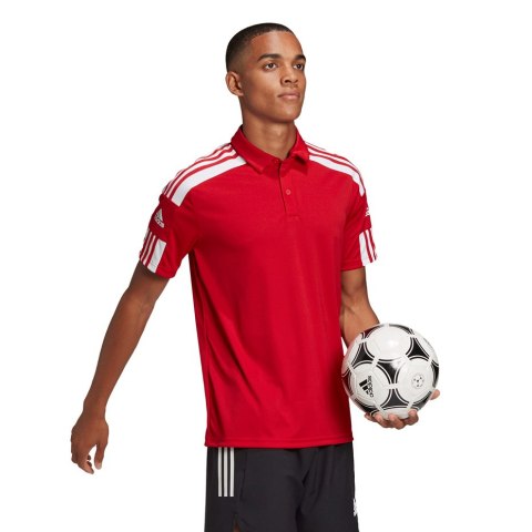 Koszulka męska adidas Squadra 21 Polo czerowna GP6429 Koszulka męska adidas Squadra 21 Polo czerowna GP6429