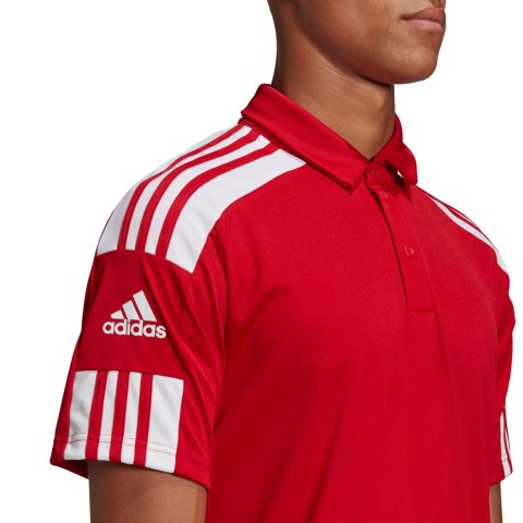 Koszulka męska adidas Squadra 21 Polo czerowna GP6429 Koszulka męska adidas Squadra 21 Polo czerowna GP6429
