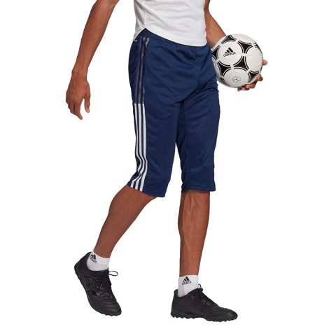 Spodnie męskie adidas Tiro 21 3/4 granatowe GH4473 Spodnie męskie adidas Tiro 21 3/4 granatowe GH4473