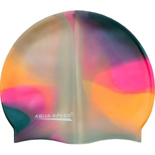 Czepek pływacki Aqua-Speed Bunt tęczowy kol.53