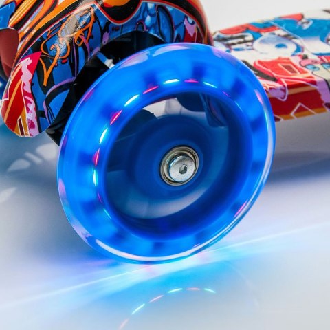 Hulajnoga trójkołowa z kółkami Led Meteor Tucan graffiti 22504