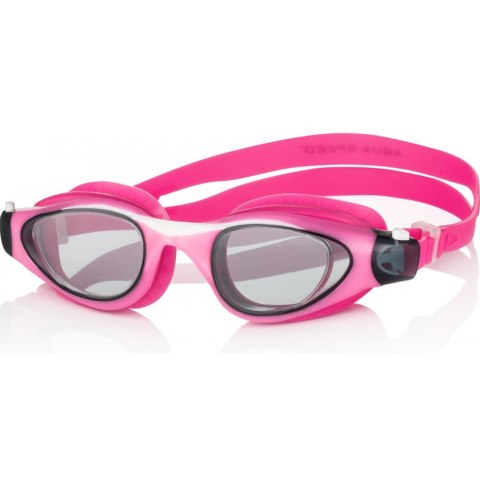 Okulary pływackie Aqua-speed różowo-czarne Maori 03