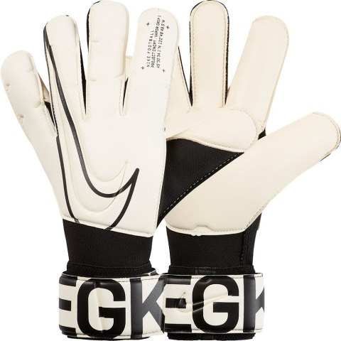 Rękawice bramkarskie Nike NK GK VPR GRP3-FA19 białe GS3884 100 Rękawice bramkarskie Nike NK GK VPR GRP3-FA19 białe GS3884 100
