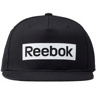 Czapka z daszkiem męska Reebok Linear Logo Cap OSFM czarna FR8243