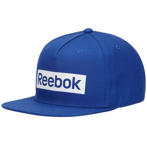 Czapka z daszkiem męska Reebok Linear Logo Cap OSFM niebieska FR8244 Czapka z daszkiem męska Reebok Linear Logo Cap OSFM niebieska FR8244