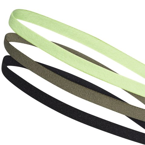 Opaska na głowę adidas Hairbands 3 szt. OSFM zielona, khaki, czarna FM0215 Opaska na głowę adidas Hairbands 3 szt. OSFM zielona, khaki, czarna FM0215