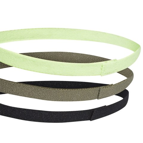 Opaska na głowę adidas Hairbands 3 szt. OSFM zielona, khaki, czarna FM0215 Opaska na głowę adidas Hairbands 3 szt. OSFM zielona, khaki, czarna FM0215