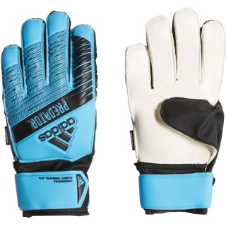 Rękawice bramkarskie adidas Predator Top Training FS JUNIOR niebiesko-czarne DY2601