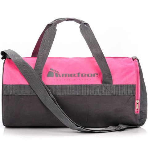Torba fitness Meteor Siggy 25L różowo-szara 74551