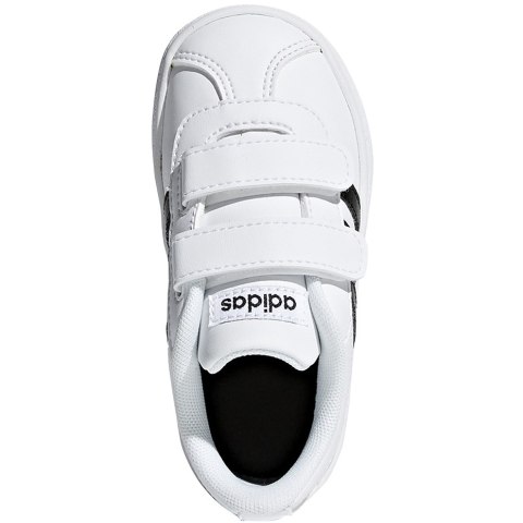 Buty dla dzieci adidas VL Court 2.0 CMF I biało-czarne DB1839 Buty dla dzieci adidas VL Court 2.0 CMF I biało-czarne DB1839