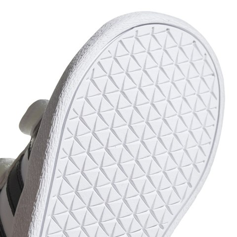Buty dla dzieci adidas VL Court 2.0 CMF I biało-czarne DB1839 Buty dla dzieci adidas VL Court 2.0 CMF I biało-czarne DB1839