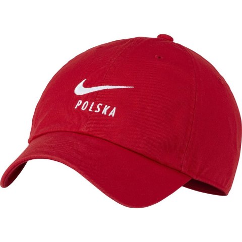 Czapka z daszkiem Nike Polska H86 Swoosh czerwona CU7540 611 Czapka z daszkiem Nike Polska H86 Swoosh czerwona CU7540 611