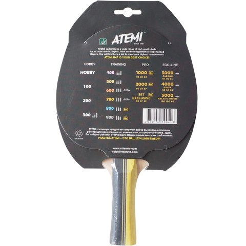 Rakietka do ping ponga New Atemi 500 concave Rakietka do ping ponga New Atemi 500 concave