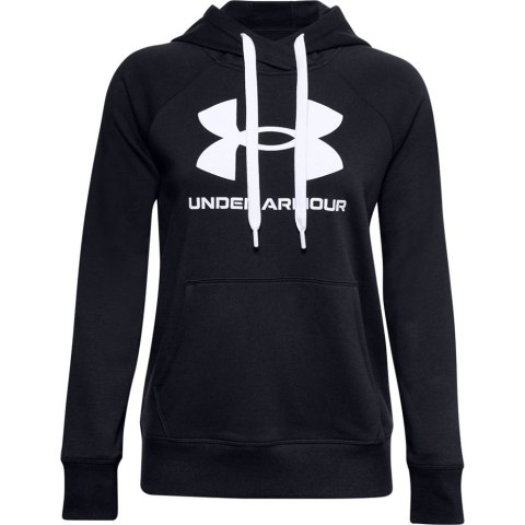 Bluza damska Under Armour Rival Fleece Logo Hoodie głęboka czerń 1356318 001 Bluza damska Under Armour Rival Fleece Logo Hoodie głęboka czerń 1356318 001