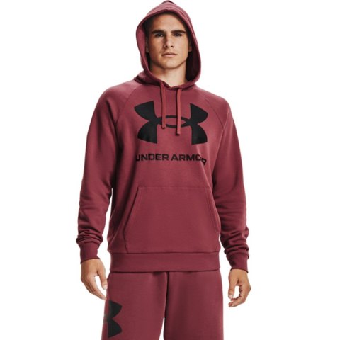 Bluza męska Under Armour Rival Fleece Big Logo HD burgund 1357093 652 Bluza męska Under Armour Rival Fleece Big Logo HD burgund 1357093 652