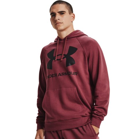 Bluza męska Under Armour Rival Fleece Big Logo HD burgund 1357093 652 Bluza męska Under Armour Rival Fleece Big Logo HD burgund 1357093 652