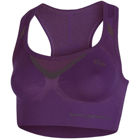 Stanik damski Brubeck Crop Top Fitness fioletowy CR10070 Stanik damski Brubeck Crop Top Fitness fioletowy CR10070