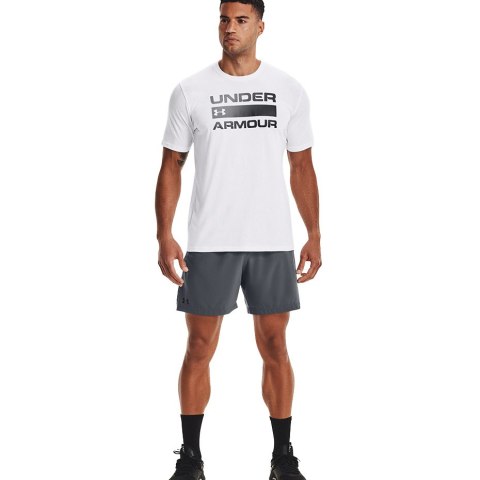 Koszulka męska Under Armour Team Issue Wordmark SS biała 1329582 100 Koszulka męska Under Armour Team Issue Wordmark SS biała 1329582 100