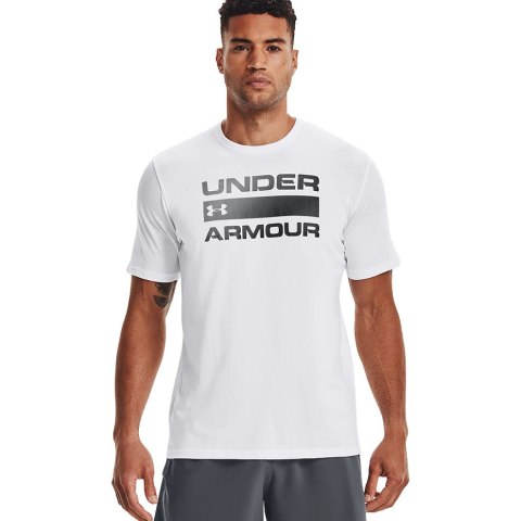Koszulka męska Under Armour Team Issue Wordmark SS biała 1329582 100 Koszulka męska Under Armour Team Issue Wordmark SS biała 1329582 100