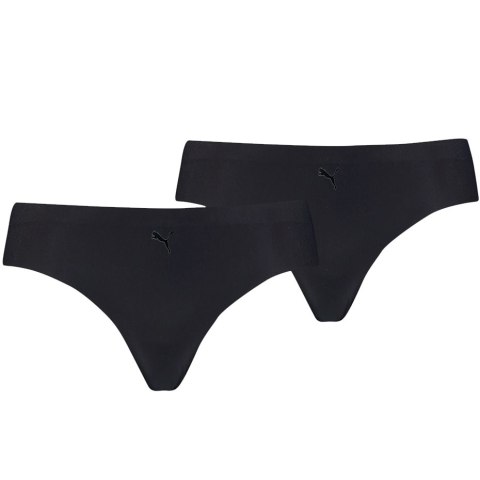 Bielizna damska Puma Seamless Stringi 2 pary Hang czarna 935021 01 Bielizna damska Puma Seamless Stringi 2 pary Hang czarna 935021 01