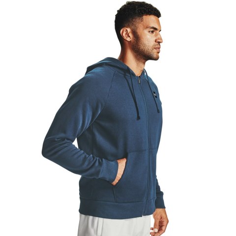 Bluza męska Under Armour Rival Fleece FZ Hoodie granatowa 1357111 408 Bluza męska Under Armour Rival Fleece FZ Hoodie granatowa 1357111 408
