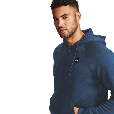 Bluza męska Under Armour Rival Fleece FZ Hoodie granatowa 1357111 408 Bluza męska Under Armour Rival Fleece FZ Hoodie granatowa 1357111 408