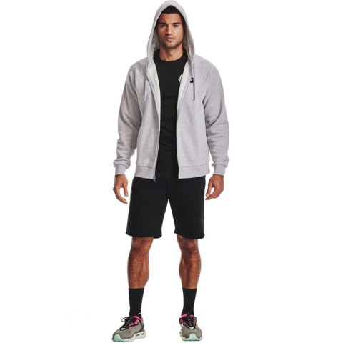 Bluza męska Under Armour Rival Fleece FZ Hoodie jasnoszara 1357111 011 Bluza męska Under Armour Rival Fleece FZ Hoodie jasnoszara 1357111 011