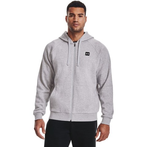 Bluza męska Under Armour Rival Fleece FZ Hoodie jasnoszara 1357111 011 Bluza męska Under Armour Rival Fleece FZ Hoodie jasnoszara 1357111 011
