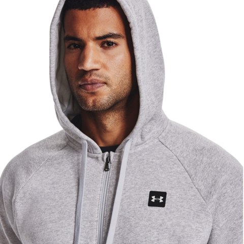 Bluza męska Under Armour Rival Fleece FZ Hoodie jasnoszara 1357111 011 Bluza męska Under Armour Rival Fleece FZ Hoodie jasnoszara 1357111 011