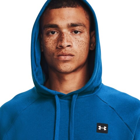 Bluza męska Under Armour Rival Fleece Hoodie niebieska 1357092 432 Bluza męska Under Armour Rival Fleece Hoodie niebieska 1357092 432